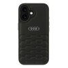 Audi Synthetic Leather iPhone 16 6.1czarny/black hardcase AU-TPUPCIP16-GT/D2-BK